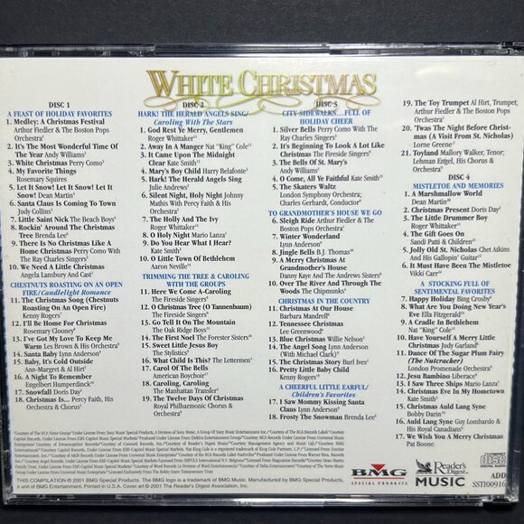 Readers Digest White Christmas An All Star Treasury 2001 4 Disc CD Album Set - Picture 3 of 5